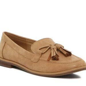 Crown Vintage Sabriel Loafers Camel Tan Women's Slip On with Tassels 10M